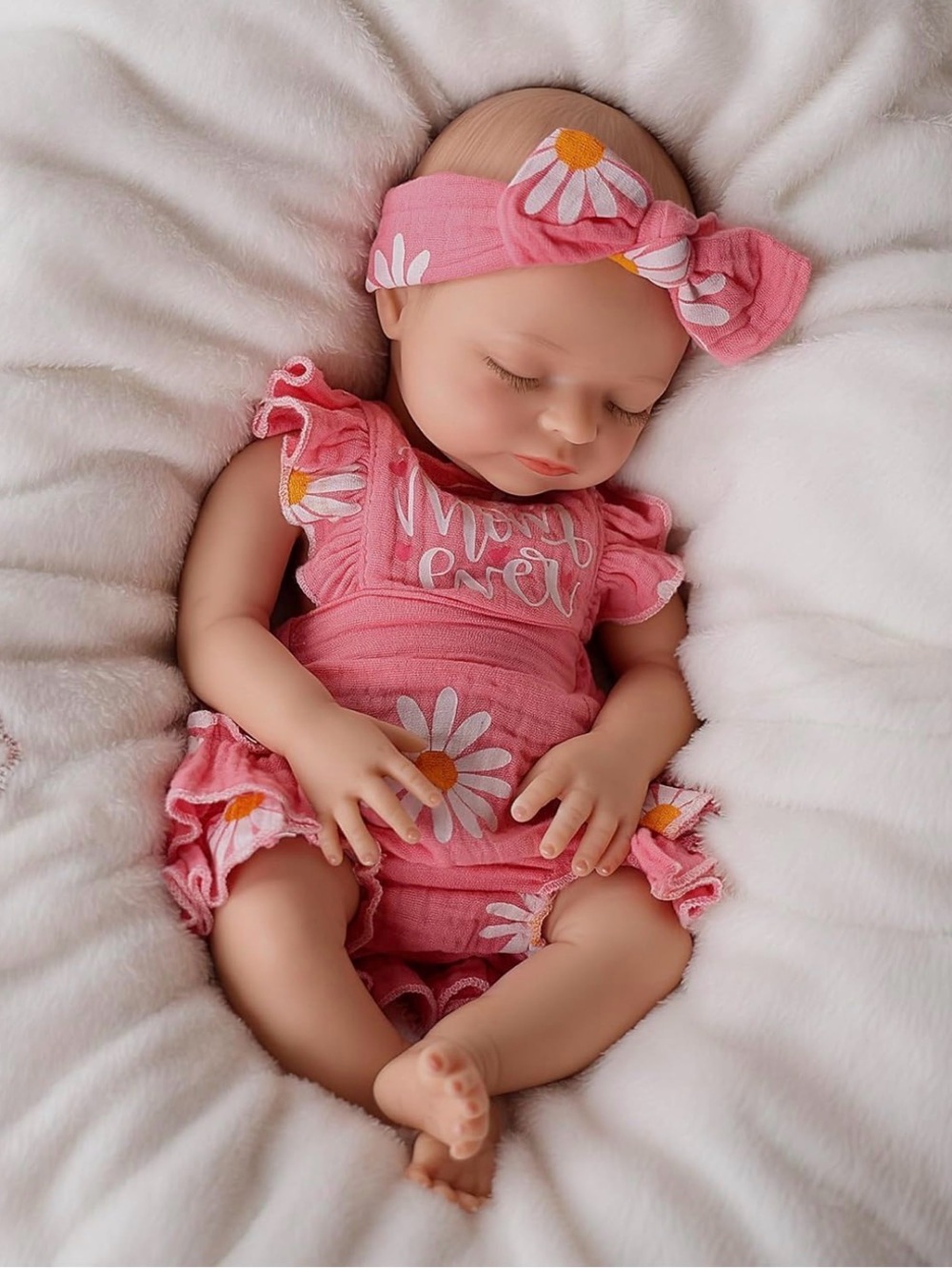 BABESIDE 16 Inch Silicone Baby Doll, Lifelike Reborn Baby Dolls Silicone